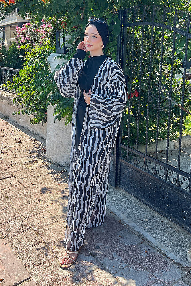 Şifon Pareo - Zebra - 8