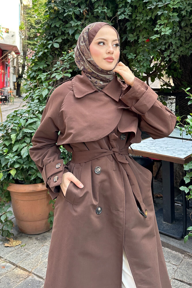 Solé Trençkot - Kahverengi - HENZA (2)