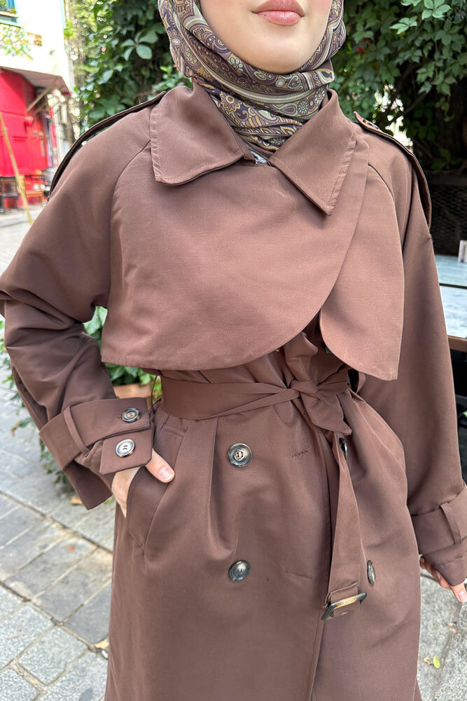 Solé Trençkot - Kahverengi - HENZA (3)