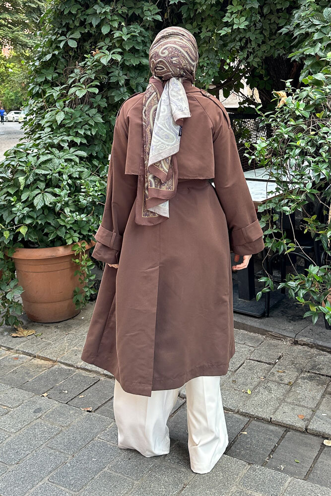 Solé Trençkot - Kahverengi - HENZA (5)