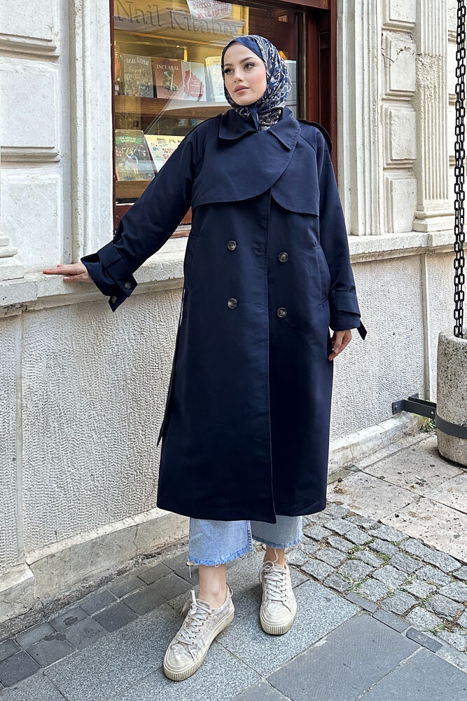 Solé Trençkot - Lacivert - HENZA (2)