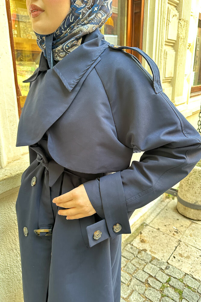 Solé Trençkot - Lacivert - HENZA (3)