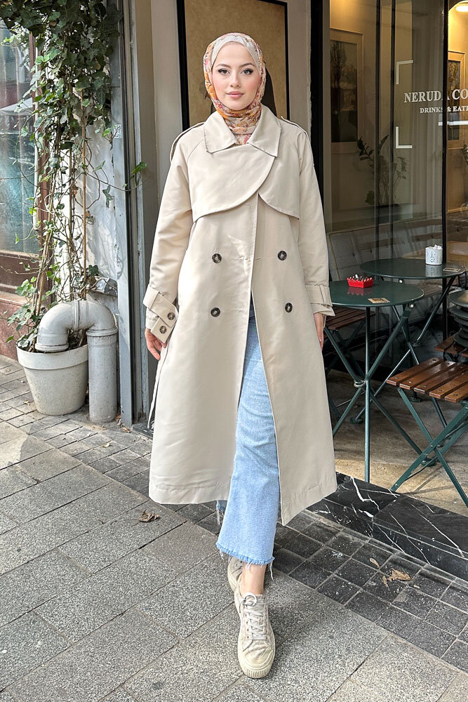 Solé Trençkot - Taş Rengi - HENZA (2)