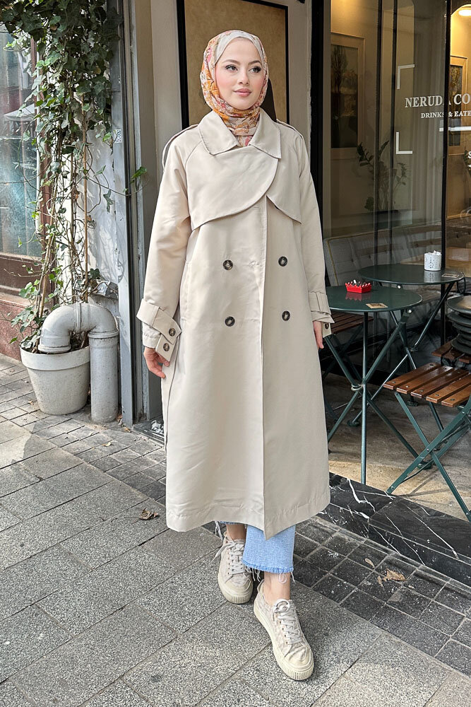 Solé Trençkot - Taş Rengi - HENZA (4)