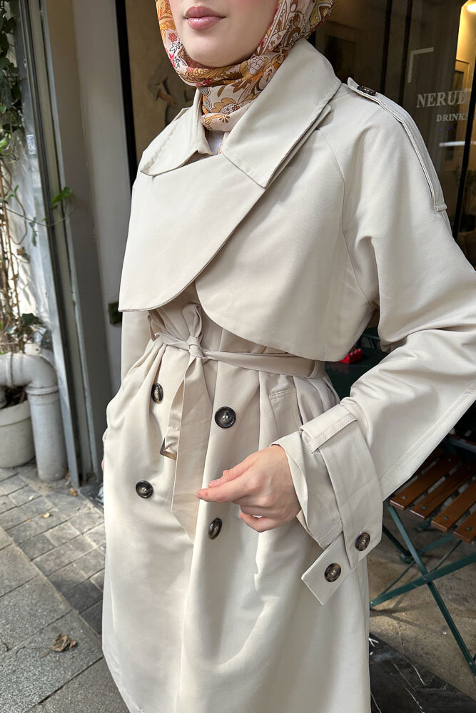 Solé Trençkot - Taş Rengi - HENZA (3)