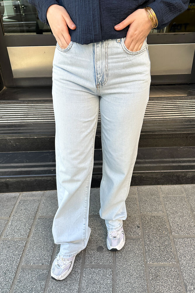 Straight Pantolon - Açık Mavi - 1
