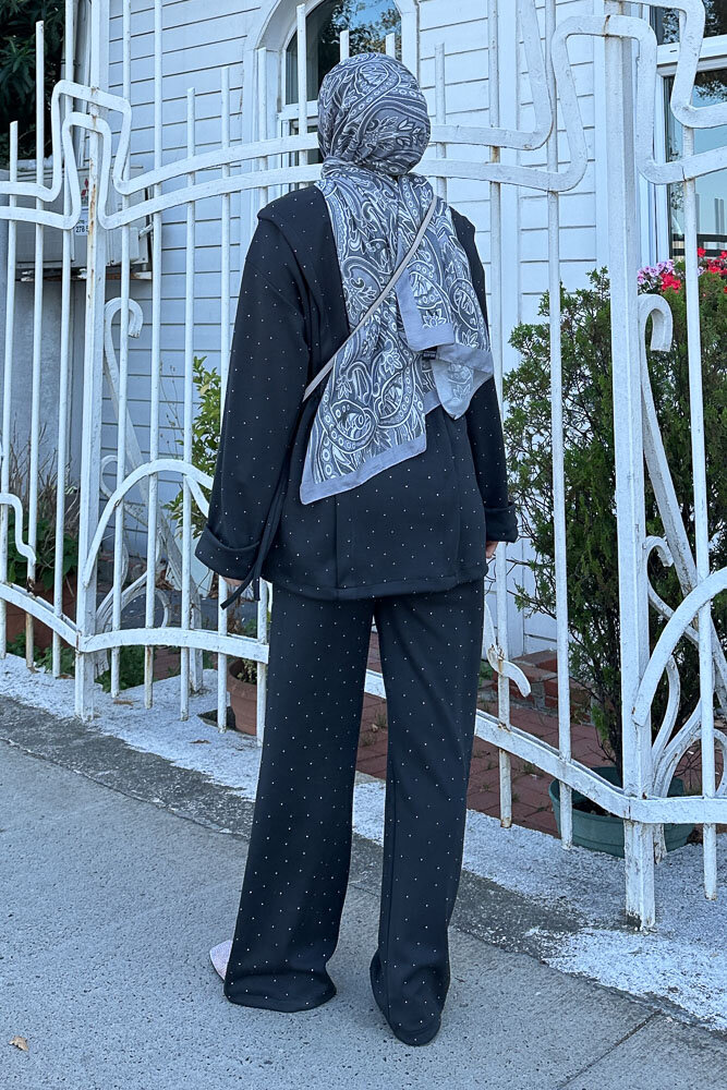 Taşlı Tünel Detaylı Takım - Antrasit - 6
