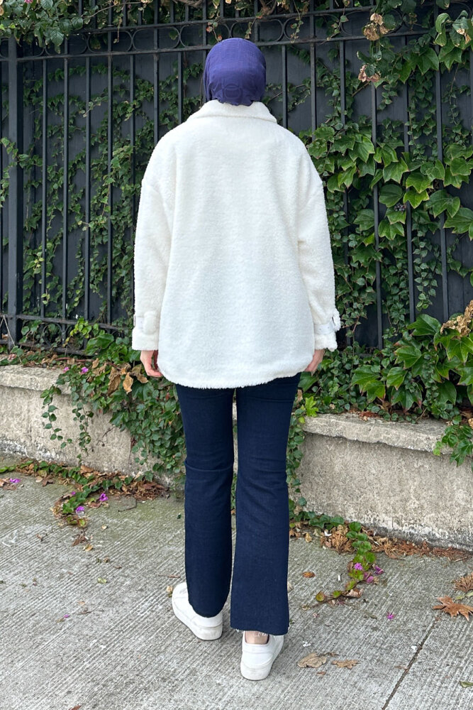 Taylor Peluş Kaban - Ekru - 7