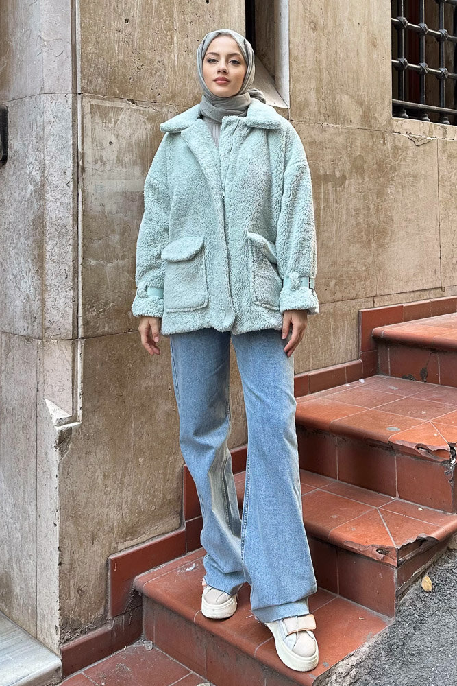 Taylor Peluş Kaban - Mint Yeşili - 6