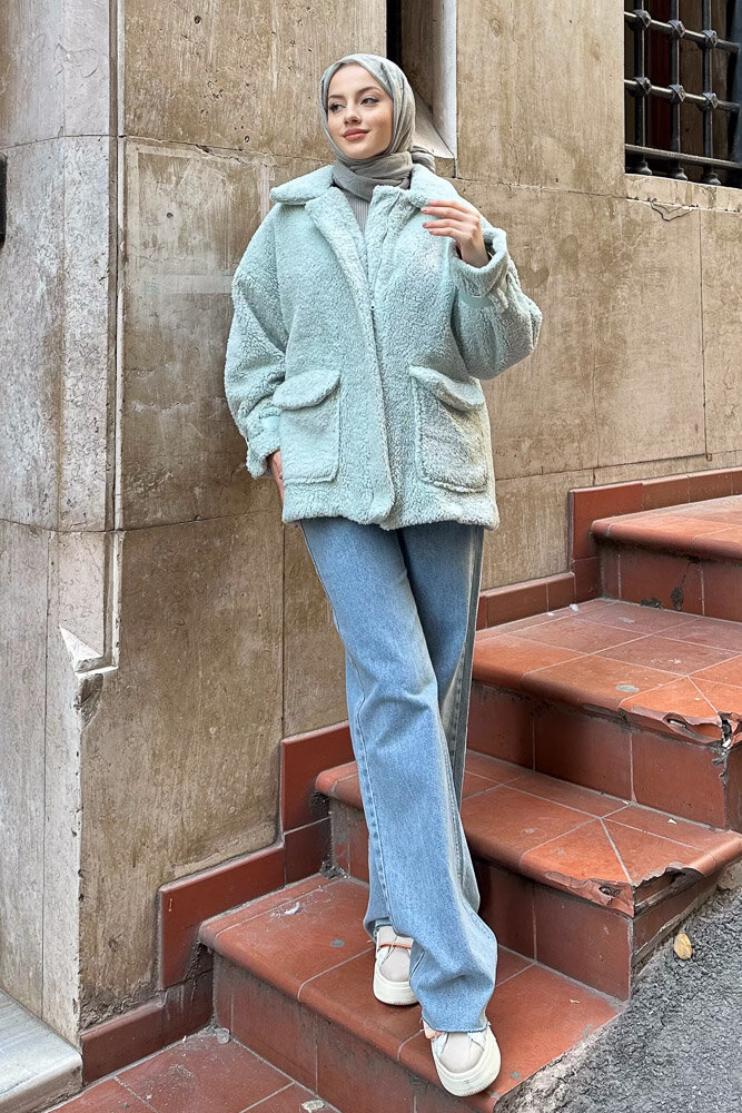 Taylor Peluş Kaban - Mint Yeşili - 8