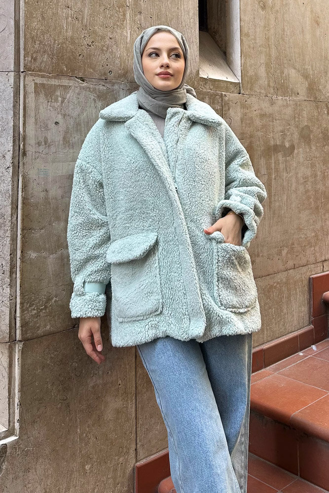 Taylor Peluş Kaban - Mint Yeşili - HENZA (3)