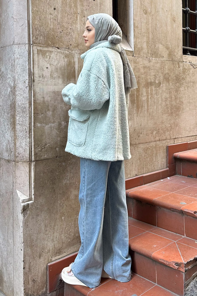 Taylor Peluş Kaban - Mint Yeşili - 5