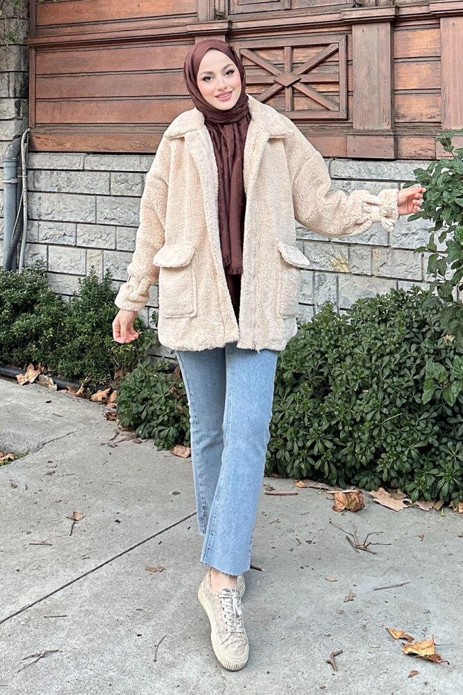 Taylor Peluş Kaban - Taş Rengi - 1