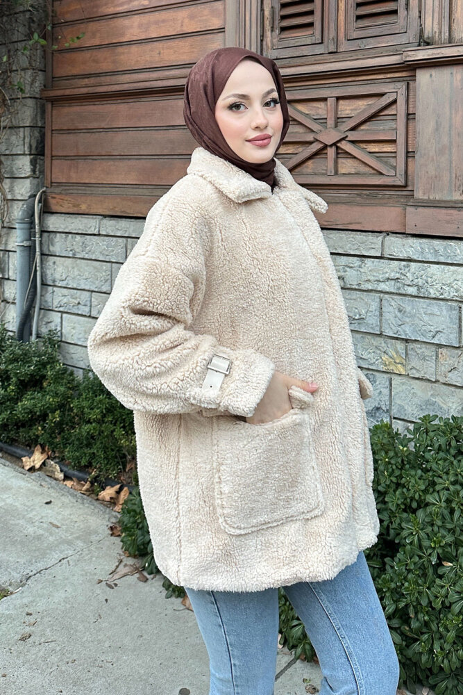 Taylor Peluş Kaban - Taş Rengi - 3