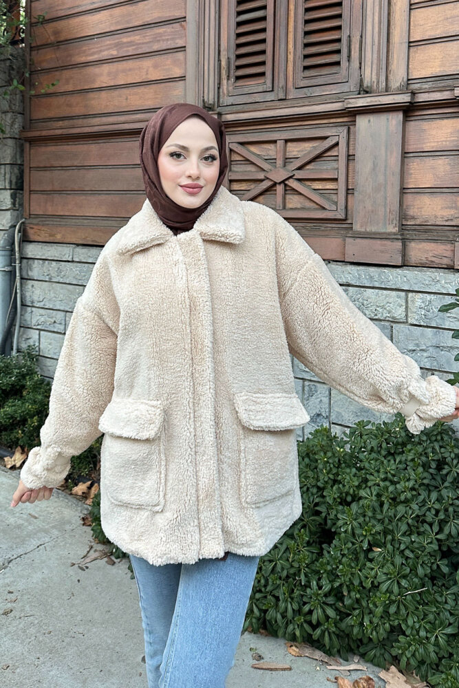 Taylor Peluş Kaban - Taş Rengi - 2