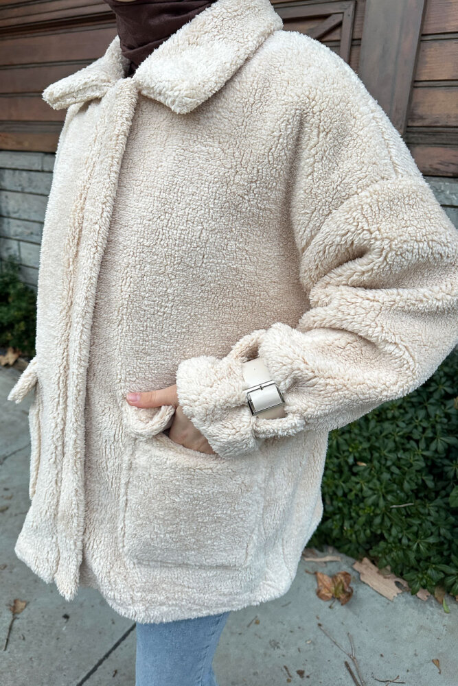 Taylor Peluş Kaban - Taş Rengi - 7