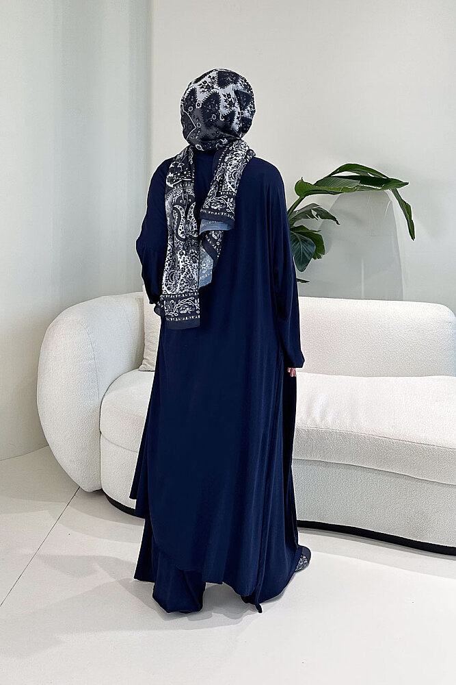 Üçlü Penye Pantolon Takım - Lacivert - ALLMİSS (5)