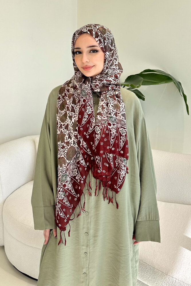 Uzun Tencel Gömlek - Zeytin Yeşili - 7