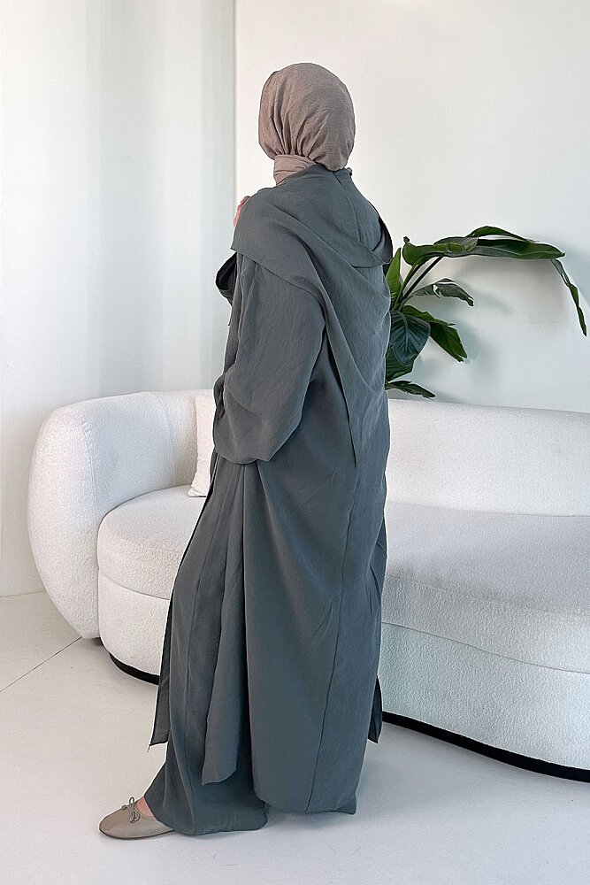 Veloura Signature Tencel Takım - Haki - BELEMİR (3)