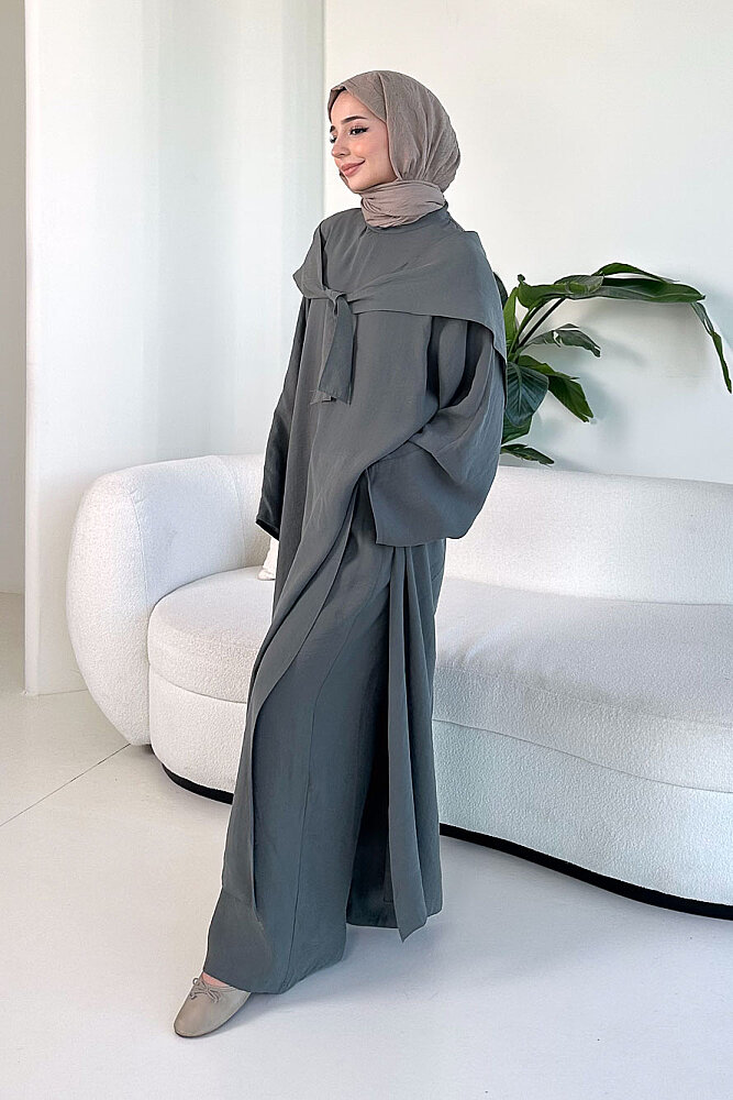 Veloura Signature Tencel Takım - Haki - BELEMİR (2)