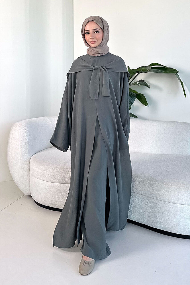 Veloura Signature Tencel Takım - Haki - 1