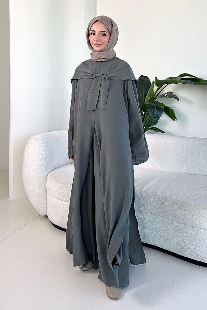 Veloura Signature Tencel Takım - Haki - 8