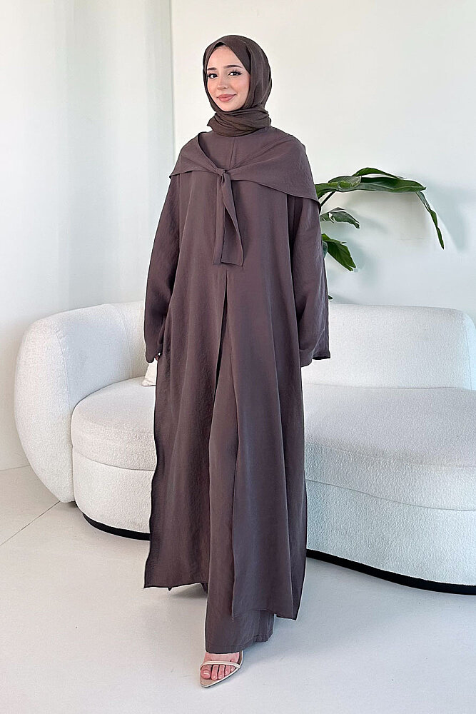 Veloura Signature Tencel Takım - Kahverengi - 7