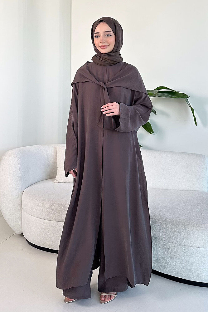 Veloura Signature Tencel Takım - Kahverengi - 4