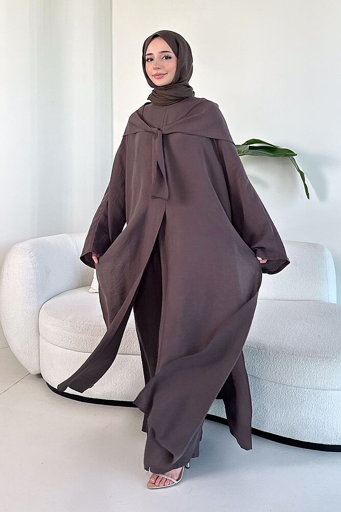 Veloura Signature Tencel Takım - Kahverengi - 5