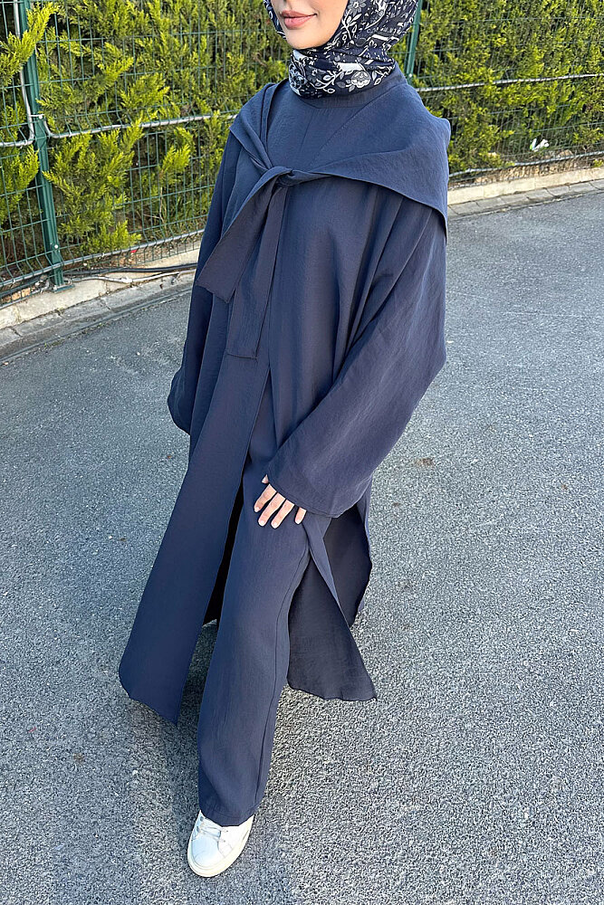 Veloura Signature Tencel Takım - Lacivert - 6