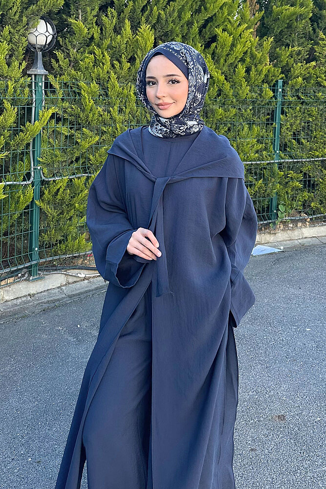 Veloura Signature Tencel Takım - Lacivert - 7