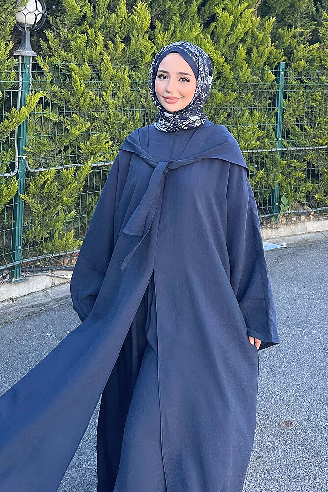 Veloura Signature Tencel Takım - Lacivert - 2