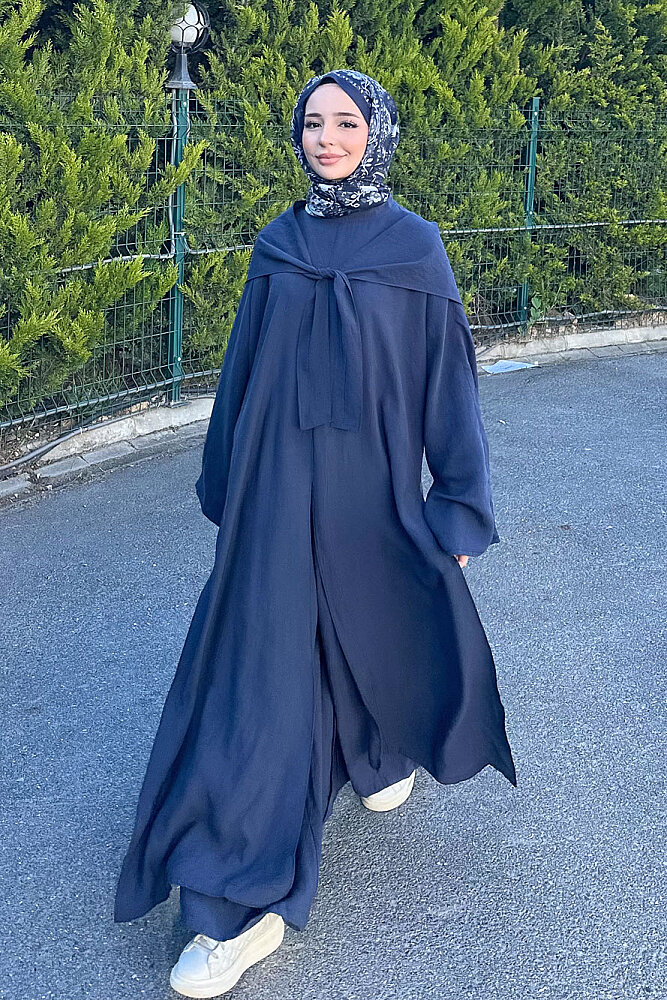 Veloura Signature Tencel Takım - Lacivert - BELEMİR (3)