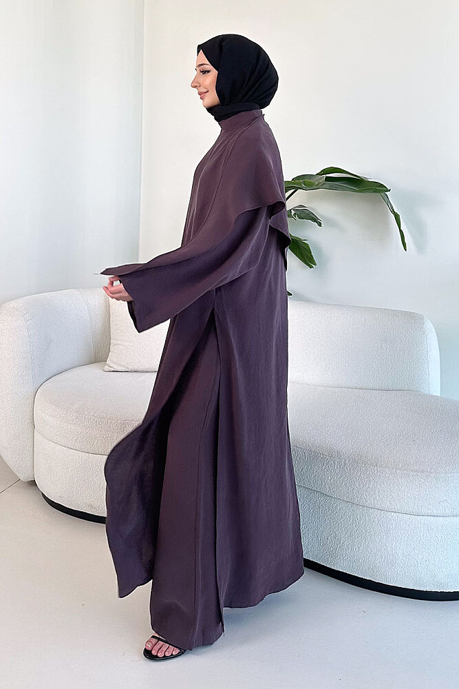 Veloura Signature Tencel Takım - Mürdüm - 8