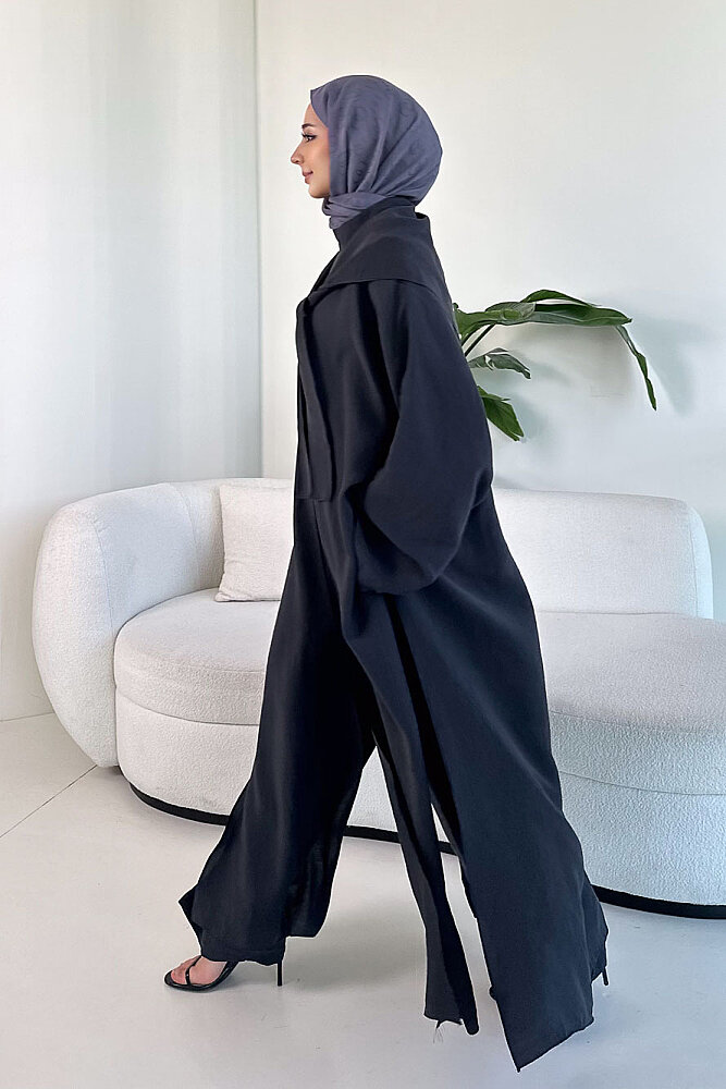 Veloura Signature Tencel Takım - Siyah - 4