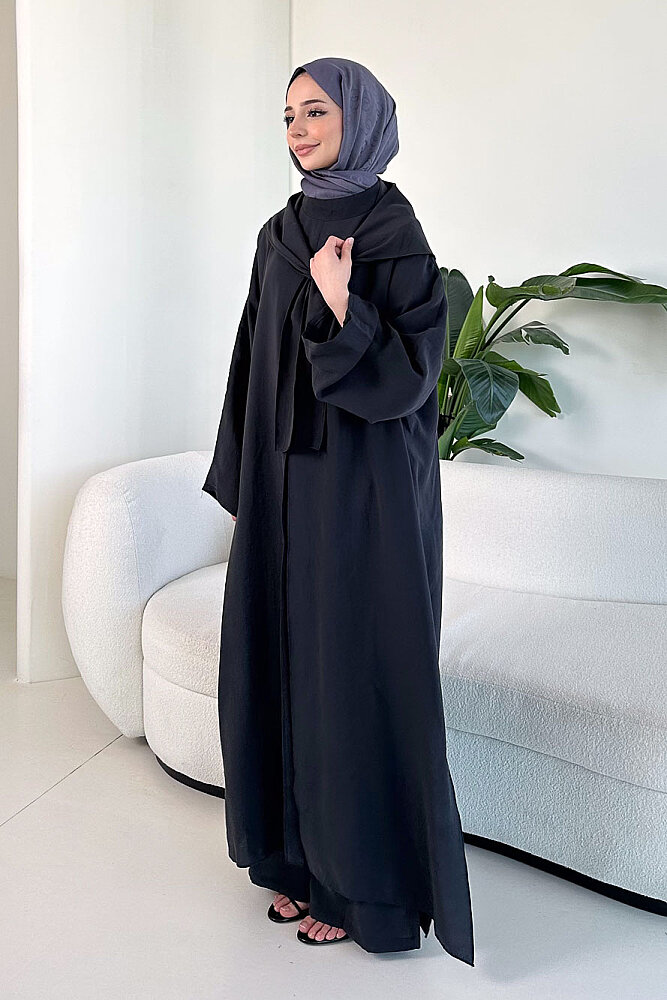 Veloura Signature Tencel Takım - Siyah - 8