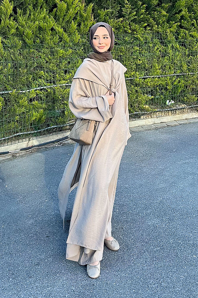 Veloura Signature Tencel Takım - Vizon - 6