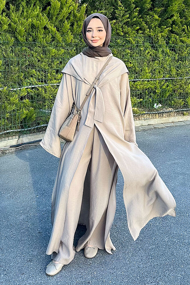 Veloura Signature Tencel Takım - Vizon - 2