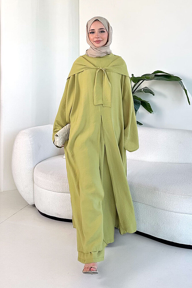 Veloura Signature Tencel Takım - Yağ Yeşili - 2