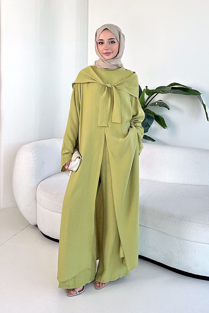 Veloura Signature Tencel Takım - Yağ Yeşili - 8