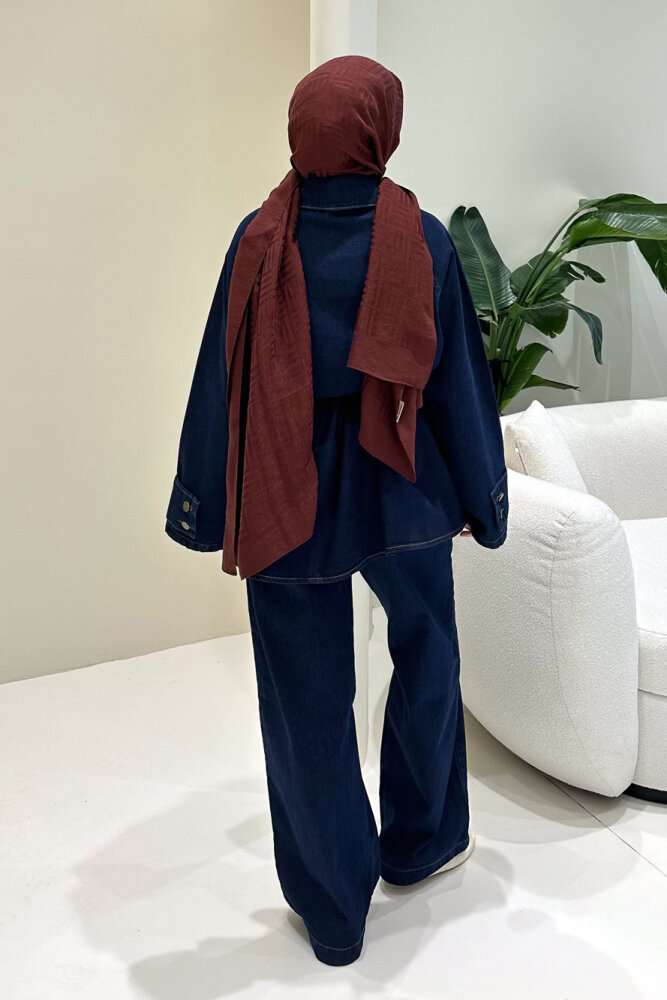 Vesto Kemerli Kot Takım - Lacivert - 8