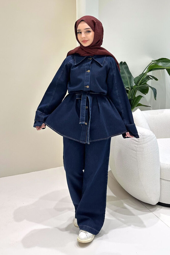 Vesto Kemerli Kot Takım - Lacivert - ENMA (5)