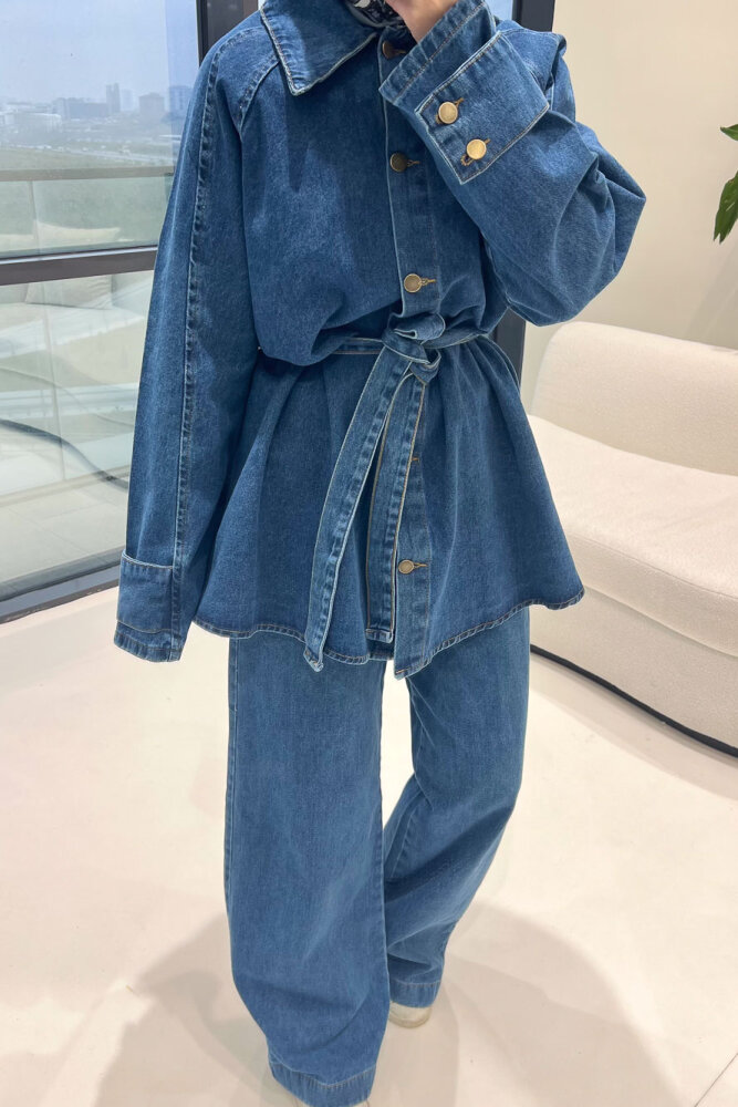 Vesto Kemerli Kot Takım - Mavi - ENMA (3)