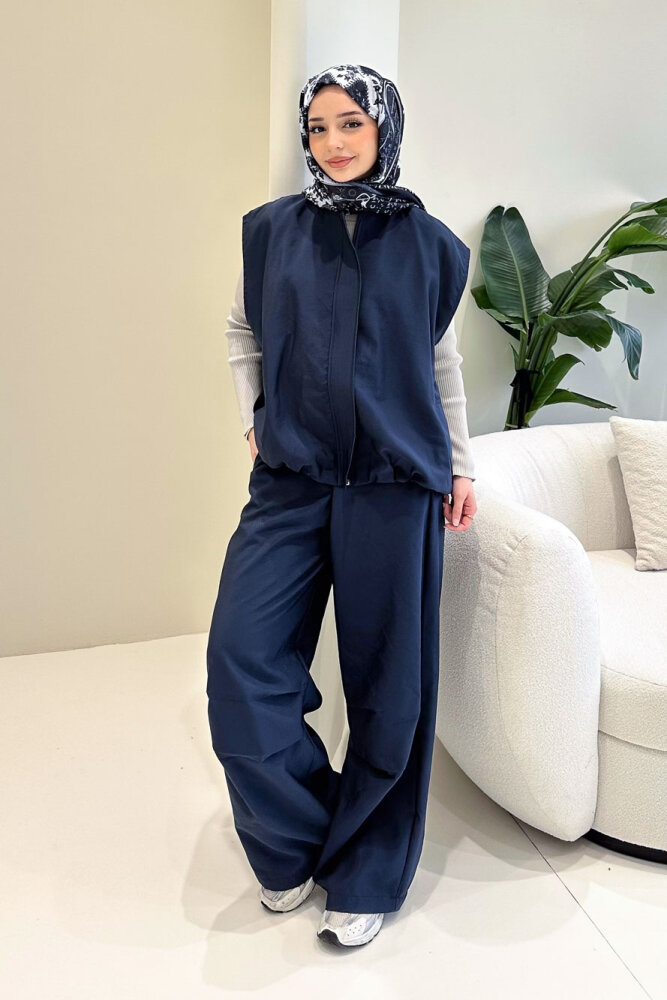 Vionne Yelekli Pantolon Takım - Lacivert - ALLMİSS (0)