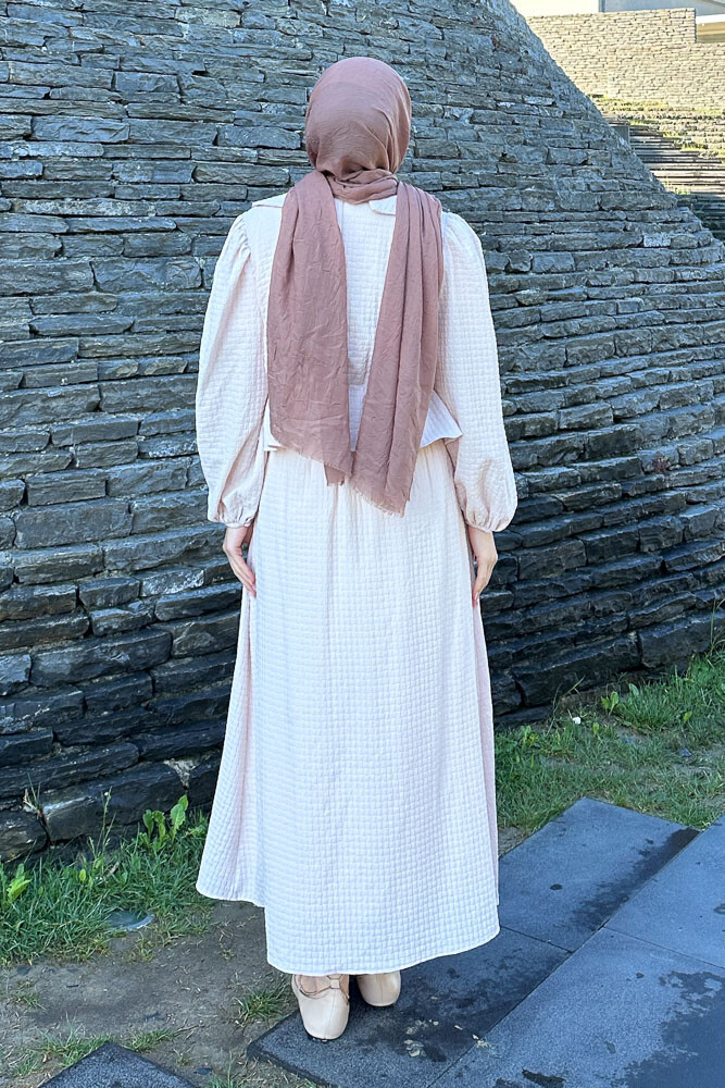 Willow Gofreli Etekli Takım - Bej - 8
