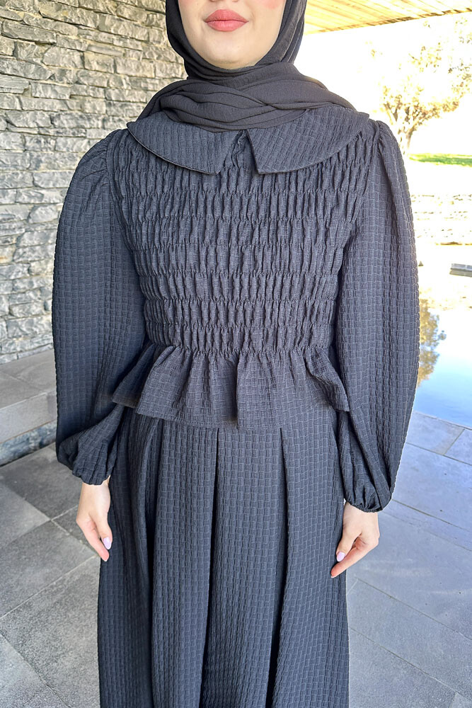 Willow Gofreli Etekli Takım - Siyah - 6