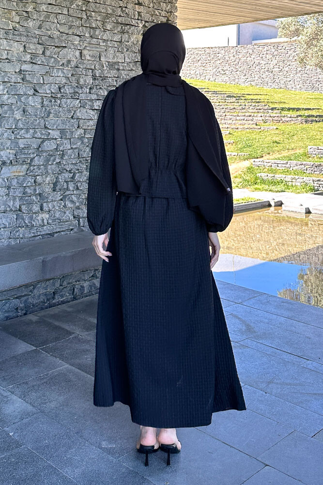 Willow Gofreli Etekli Takım - Siyah - 8