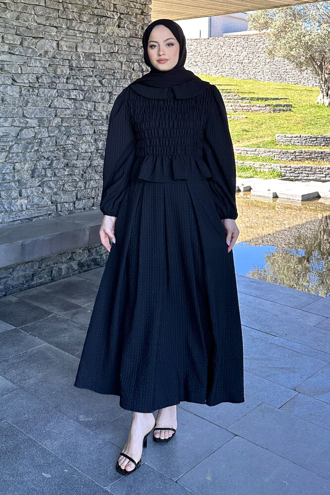 Willow Gofreli Etekli Takım - Siyah - 4