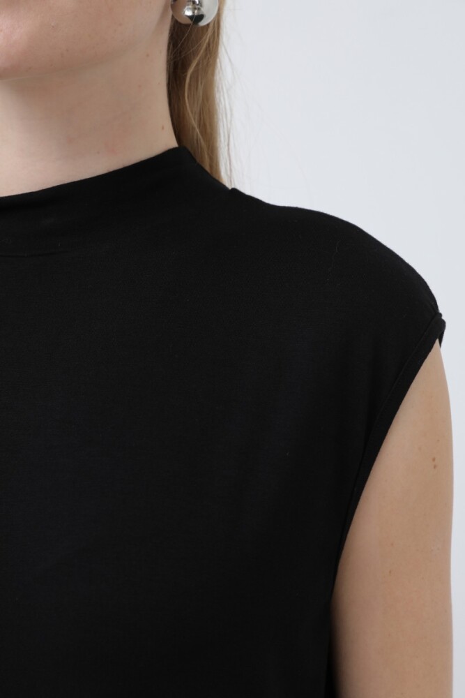 Yarım Balıkçı Kolsuz İçlik - Siyah - PUANE (2)