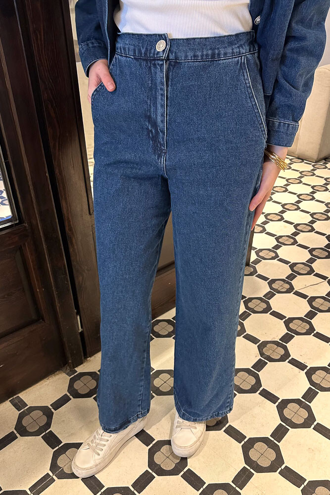 You Denim Takım - Koyu Mavi - 6